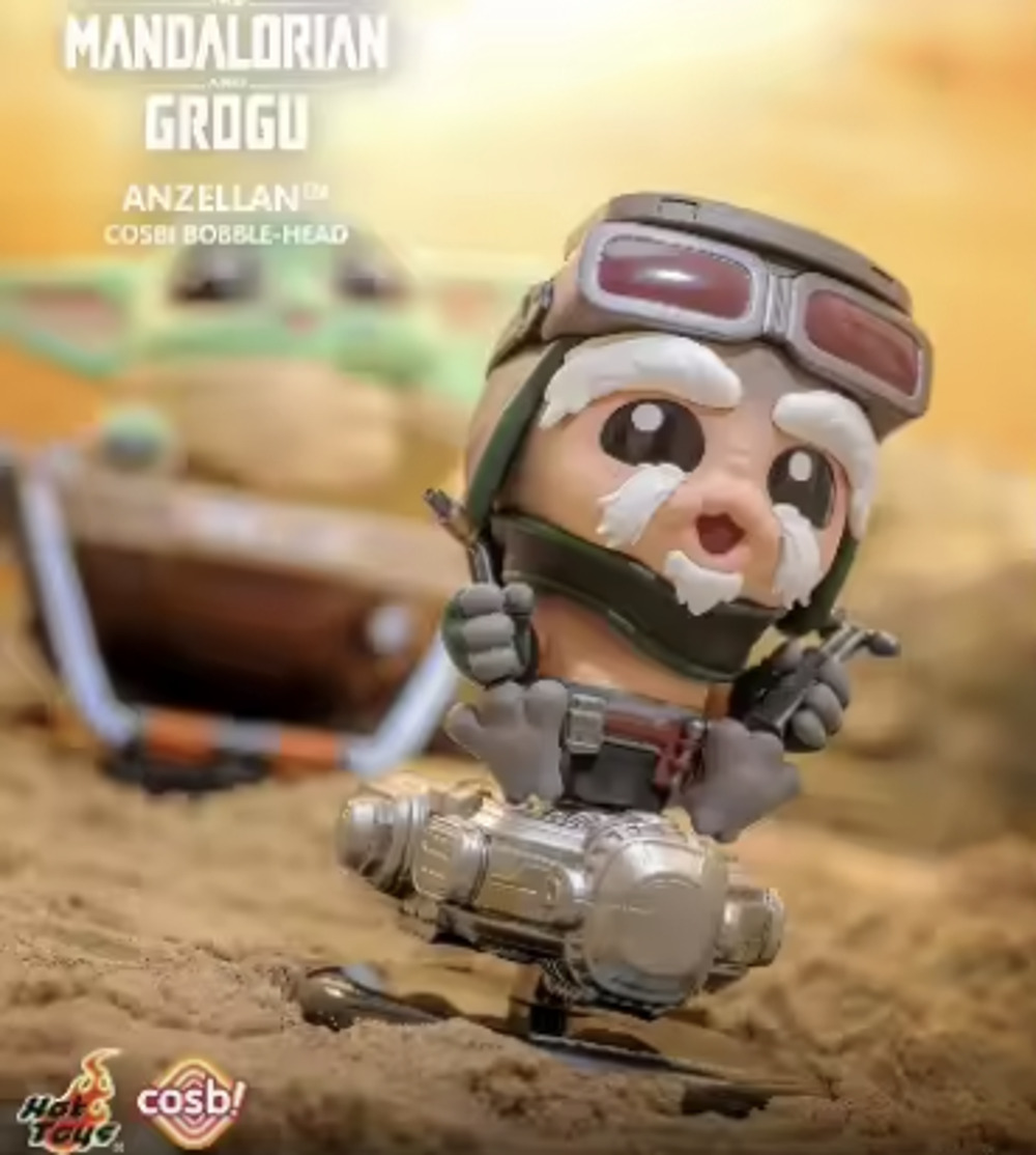 Star Wars x Cosbi x Disney, Mandalorian & Grogu Bobble-Head, Anzellan - New